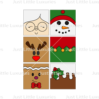 Christmas Cookie Squares Set 2 - 3 Sizes (DIGITAL DOWNLOAD)