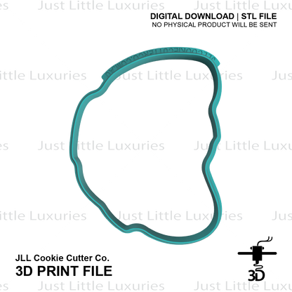 Shaggy Face Cookie Cutter (STL - Digital Download)