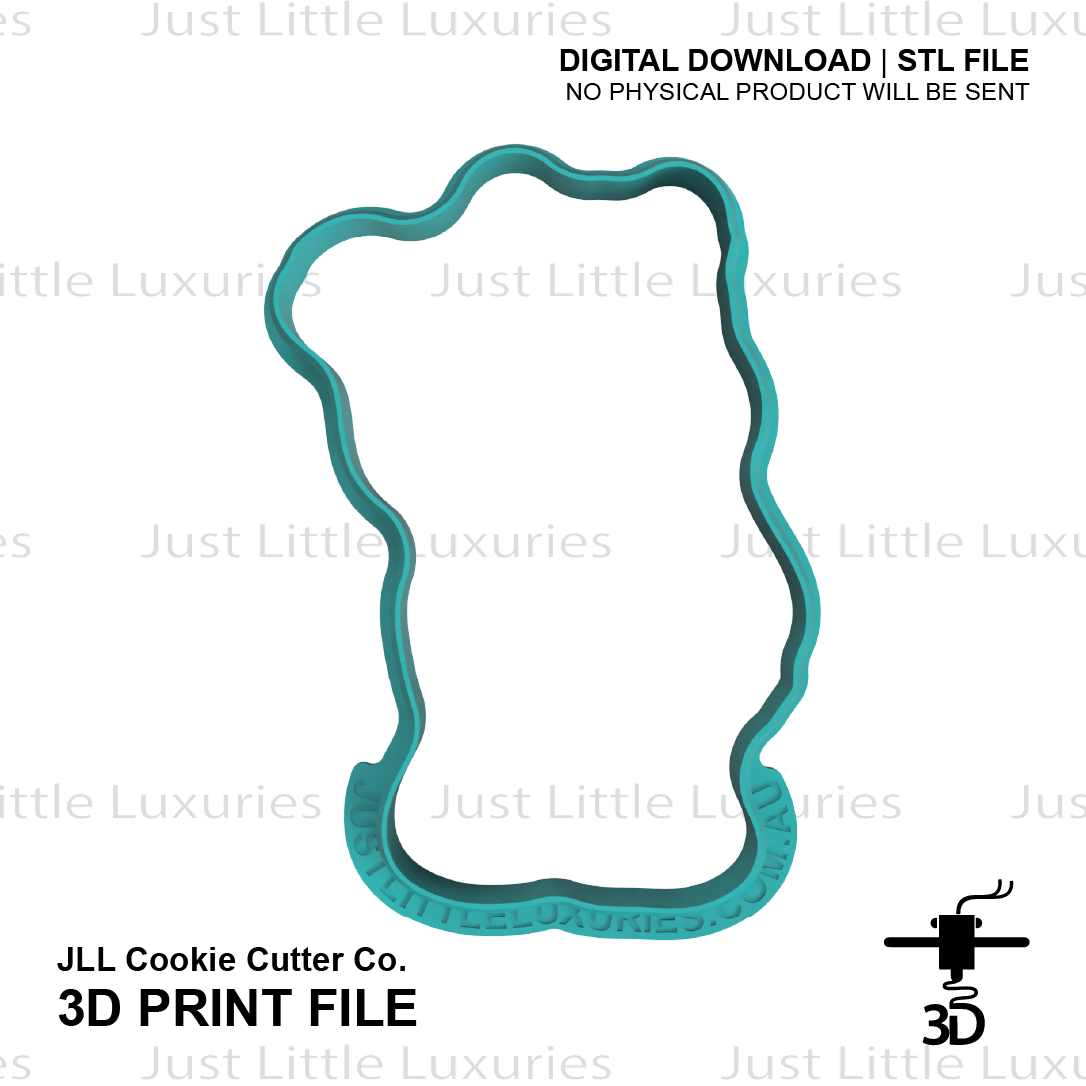 Share Bear Cookie Cutter (STL - Digital Download)