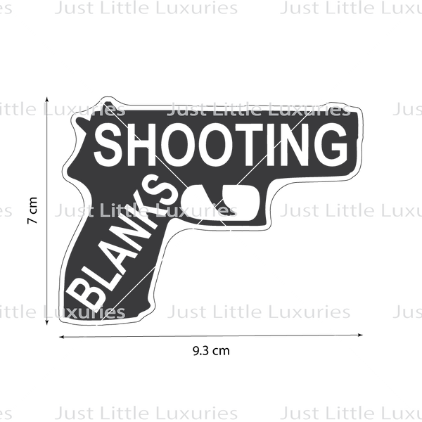 Shooting Blanks (Gun) Cookie Cutter