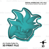 Silver Hedgehog Cookie Cutter and Embosser (DIGITAL DOWNLOAD)