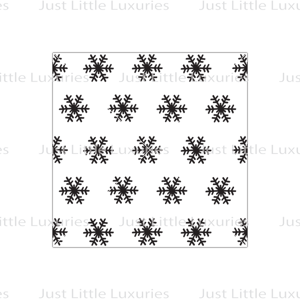 Simple Snowflakes Pattern Debosser