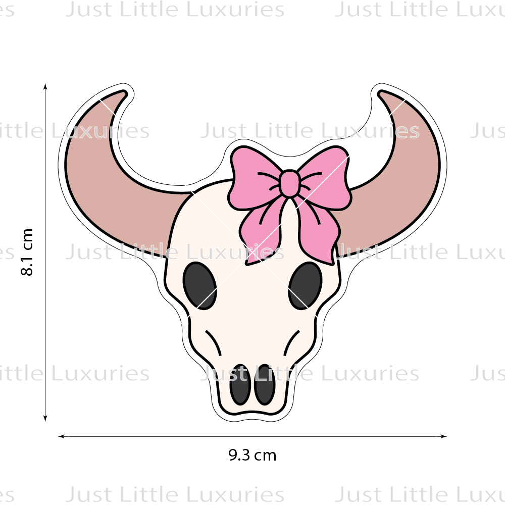 Pink Pony Club - Coquette Bull Skull Cookie Cutter