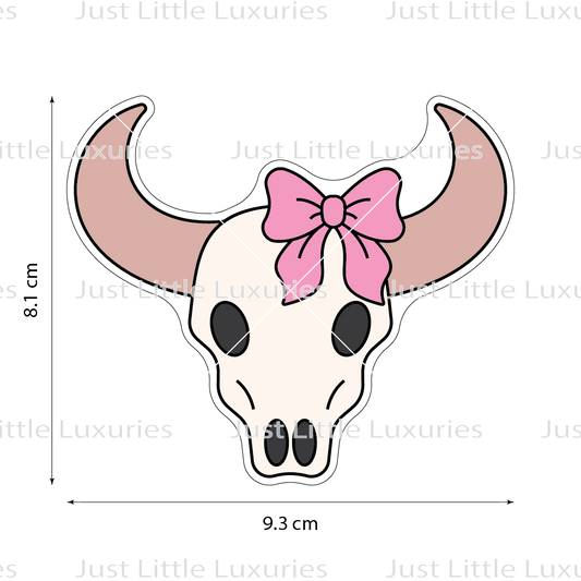 Pink Pony Club - Coquette Bull Skull Cookie Cutter
