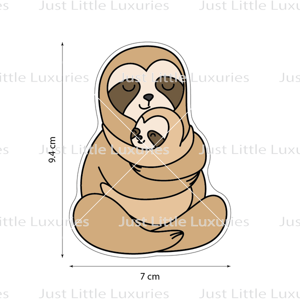 Sloth Hug Cookie Cutter