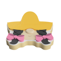 Sombrero Girl Layered Cookie Cutter