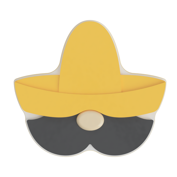 Sombrero Guy Layered Cookie Cutter