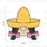 Sombrero Girl Layered Cookie Cutter