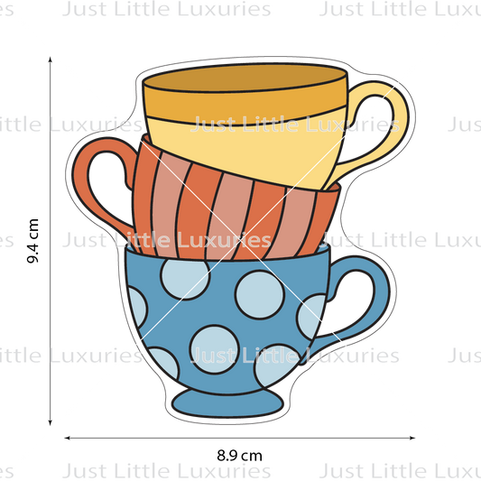 Teacup Stack Cookie Cutter | Alice's Tea Party
