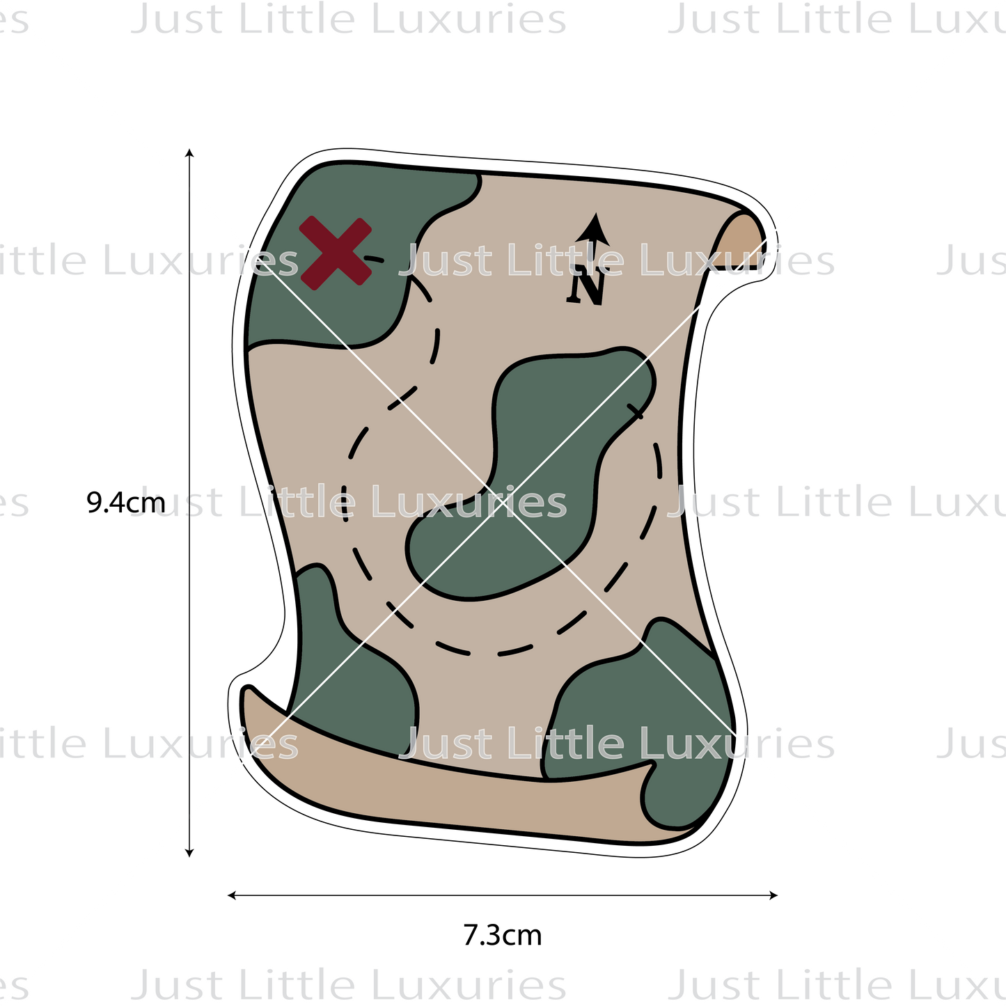 Treasure Map Cookie Cutter