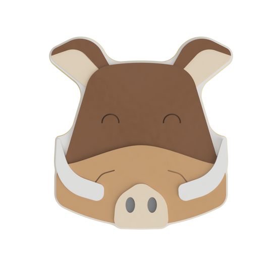 Warthog Face Layered Cookie Cutter