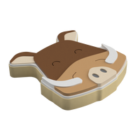 Warthog Face Layered Cookie Cutter