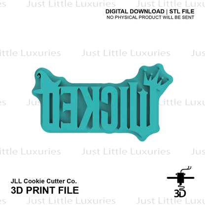 Wicked Cookie Stamp STL (Digital Download)