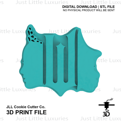 Wicked (Monogram) Cookie Stamp STL (Digital Download)