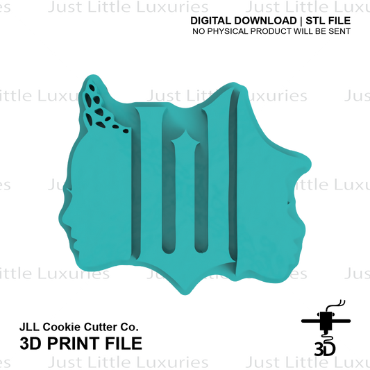 Wicked (Monogram) Cookie Stamp STL (Digital Download)