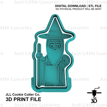 Wizard Cookie Cutter (STL - Digital Download)