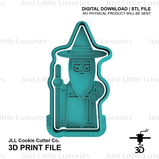 Wizard Cookie Cutter (STL - Digital Download)