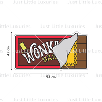 Wonka Chocolate Bar Cookie Cutter and Embosser (DIGITAL DOWNLOAD)