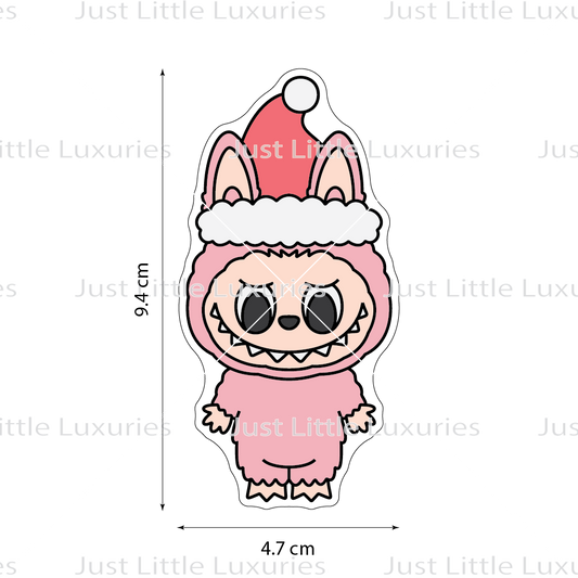 Christmas Labubu Cookie Cutter