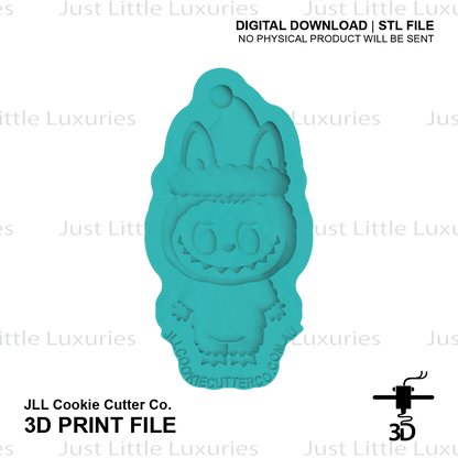 Christmas Labubu Cookie Cutter (STL - Digital Download)