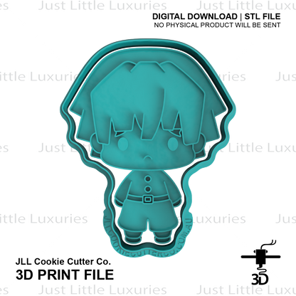 Zenitsu Cookie Cutter and Embosser (DIGITAL DOWNLOAD)