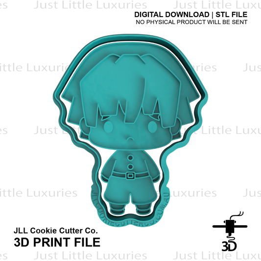 Zenitsu Cookie Cutter and Embosser (DIGITAL DOWNLOAD)