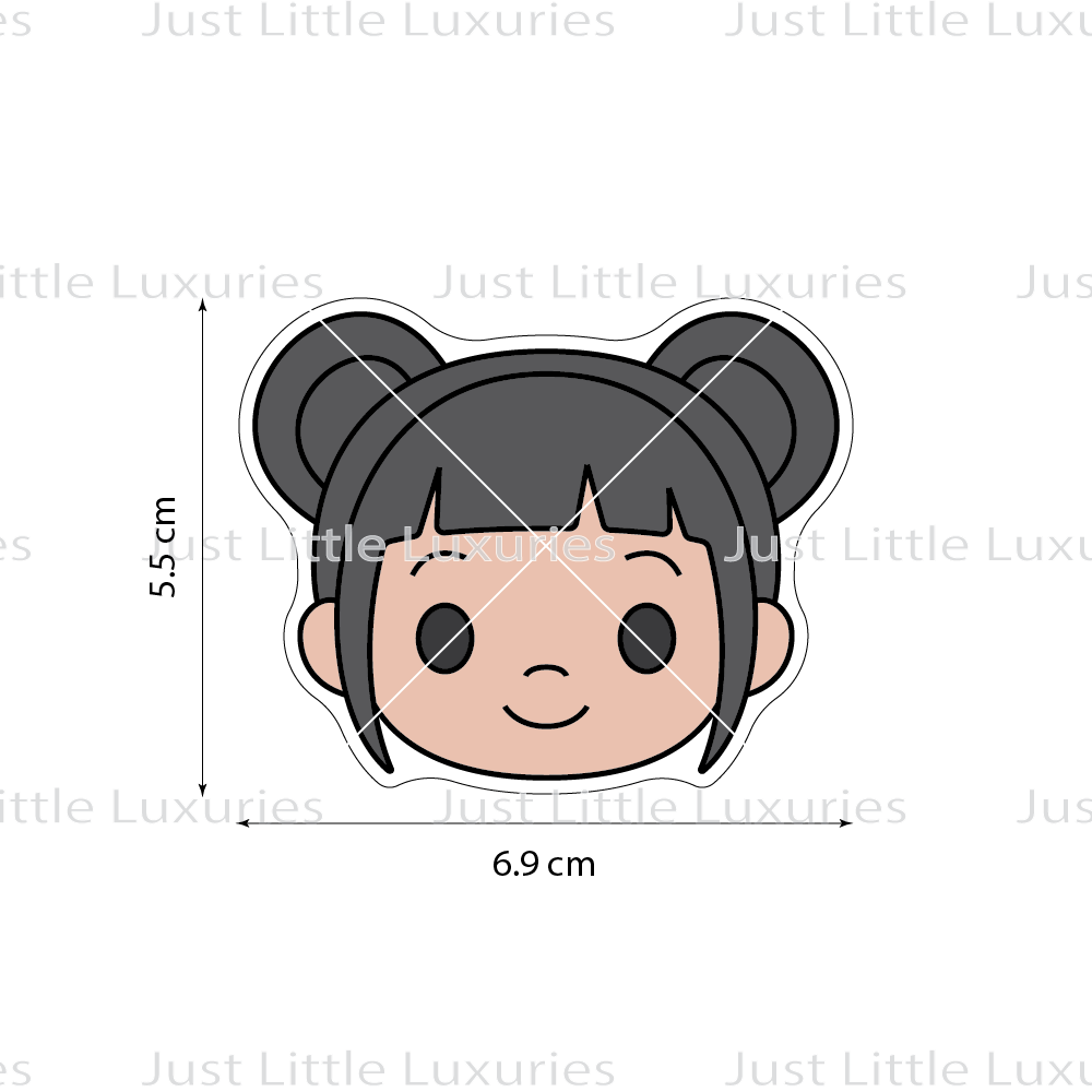 Zoey Face Cookie Cutter (STL - Digital Download)