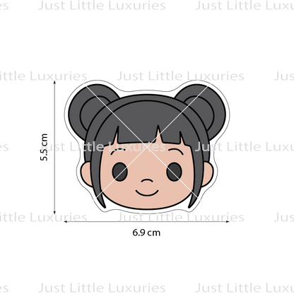 Zoey Face Cookie Cutter (STL - Digital Download)