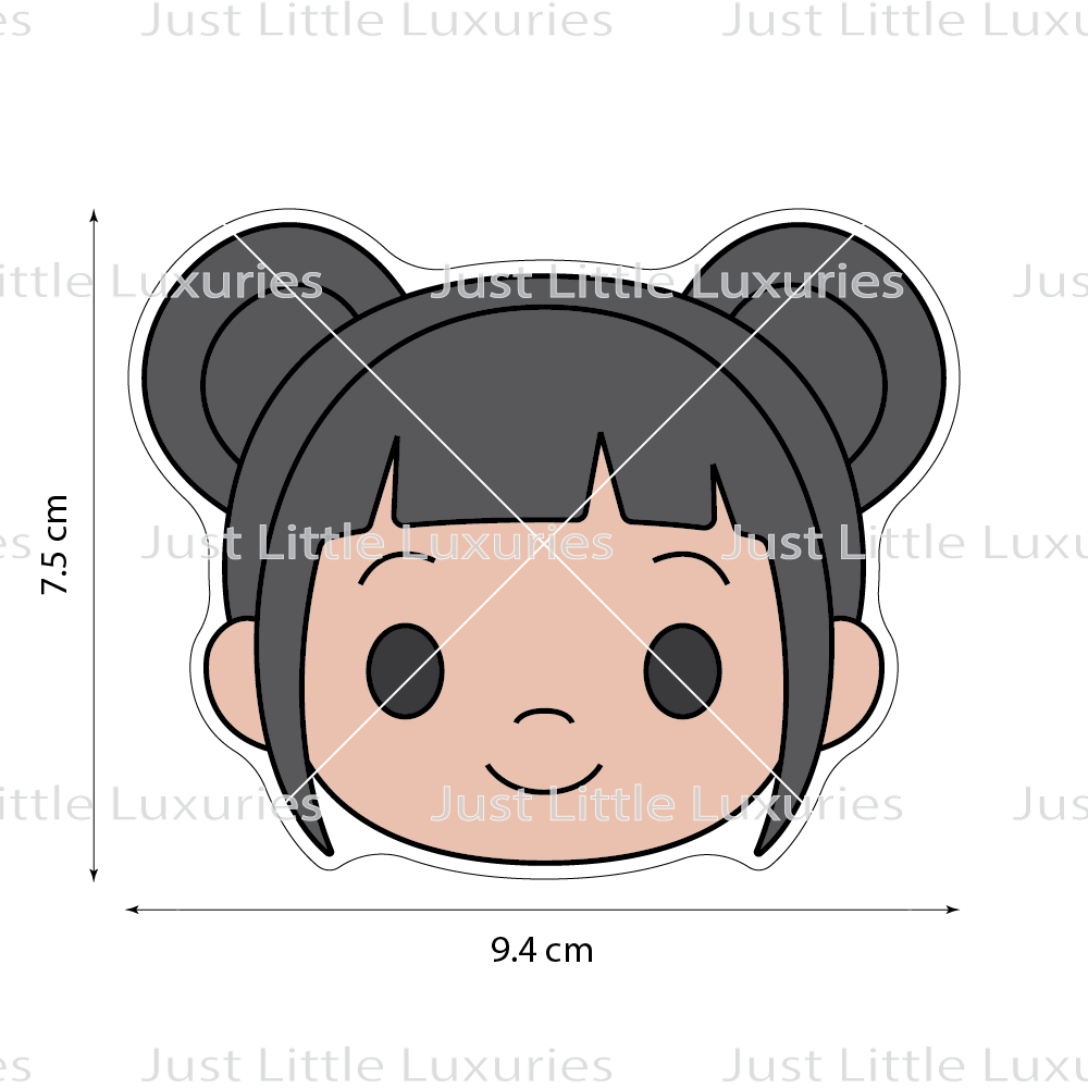 Zoey Face Cookie Cutter (STL - Digital Download)