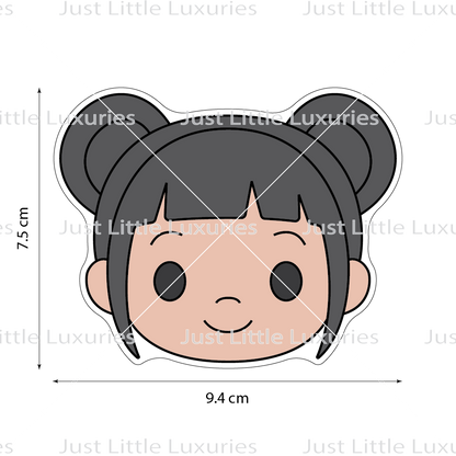 Zoey Face Cookie Cutter (STL - Digital Download)