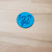 Boy or Girl - Baby Shower Cookie/Fondant Embosser - just-little-luxuries