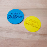 Merry Christmas - Christmas Cookie/Fondant Embosser - just-little-luxuries