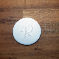 Monogram Raised 3D Cookie Embosser. Font Type R - just-little-luxuries