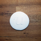 Monogram Raised 3D Cookie Embosser. Font Type U - just-little-luxuries