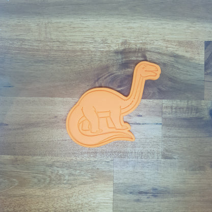 Apatosaurus - Dinosaur Cookie Cutter and Embosser. - just-little-luxuries