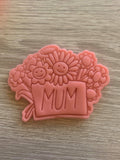 Mum/Mom Flowers Cookie Cutter and Embosser. - just-little-luxuries