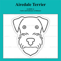 Airedale Terrier Cookie Cutter and Embosser