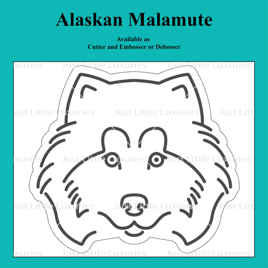 Alaskan Malamute Cookie Cutter and Embosser