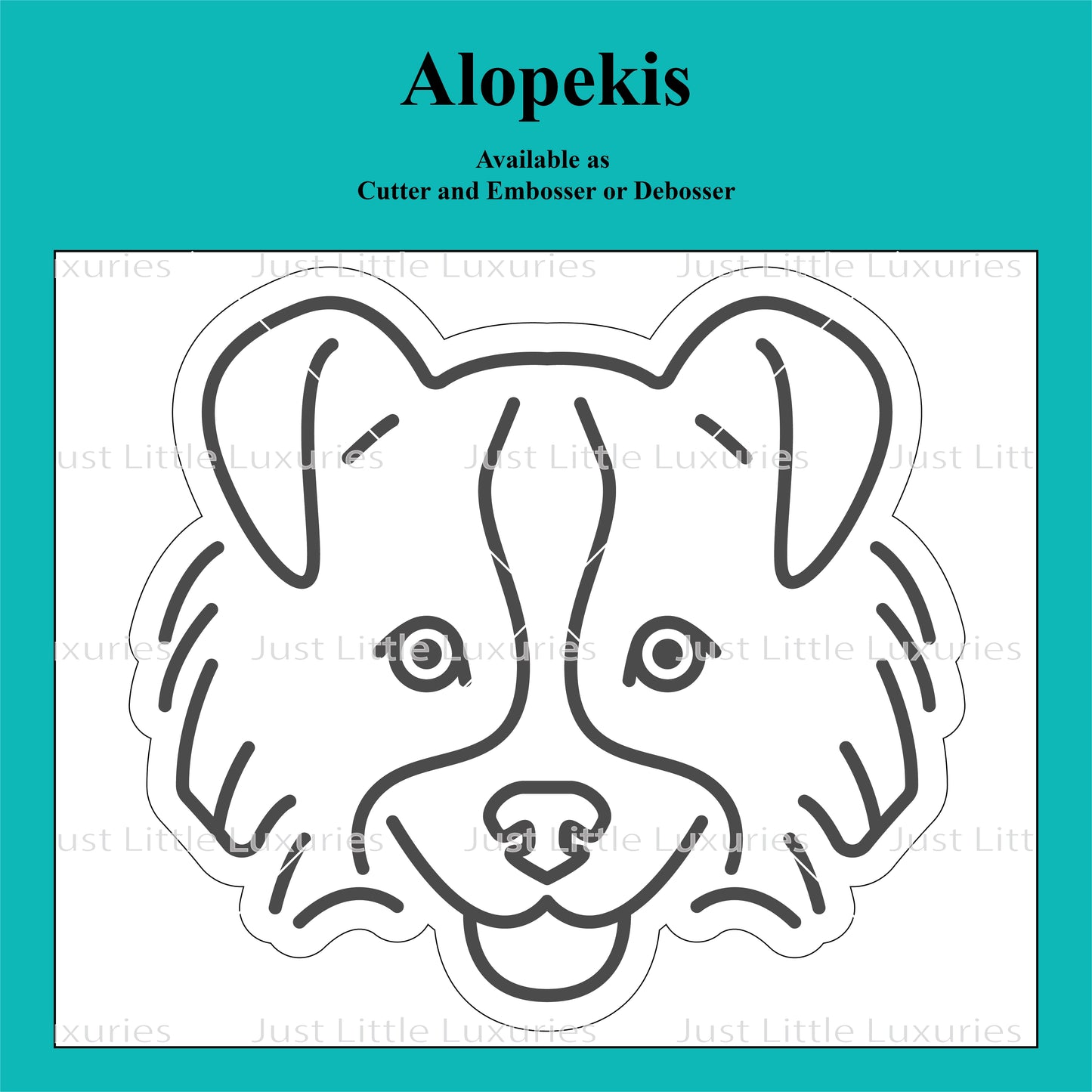 Alopekis Cookie Cutter and Embosser