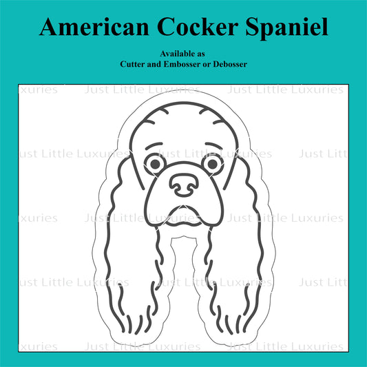 American Cocker Spaniel Cookie Cutter and Embosser