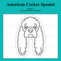 American Cocker Spaniel Cookie Cutter and Embosser