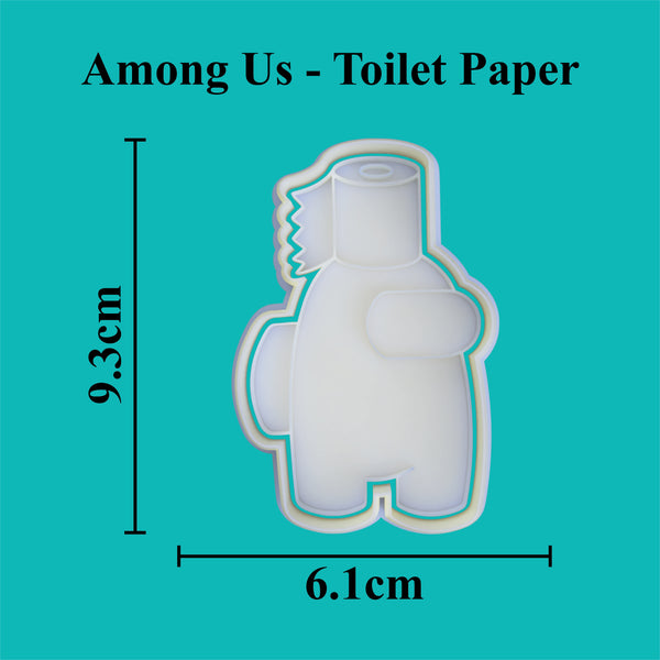 Toilet Paper Crewmate Cookie Cutter