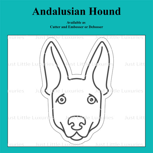 Andalusian Hound Cookie Cutter and Embosser