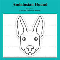 Andalusian Hound Cookie Cutter and Embosser