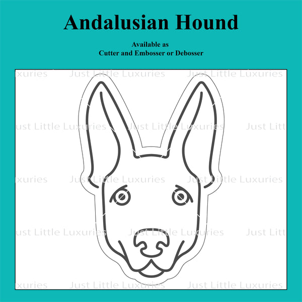 Andalusian Rat Hunting Dog Cookie Cutter and Embosser