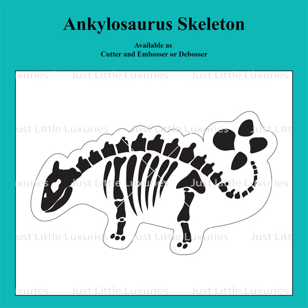 Ankylosaurus Skeleton Cookie Cutter