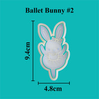 Ballet Bunny (2) Cookie Cutter
