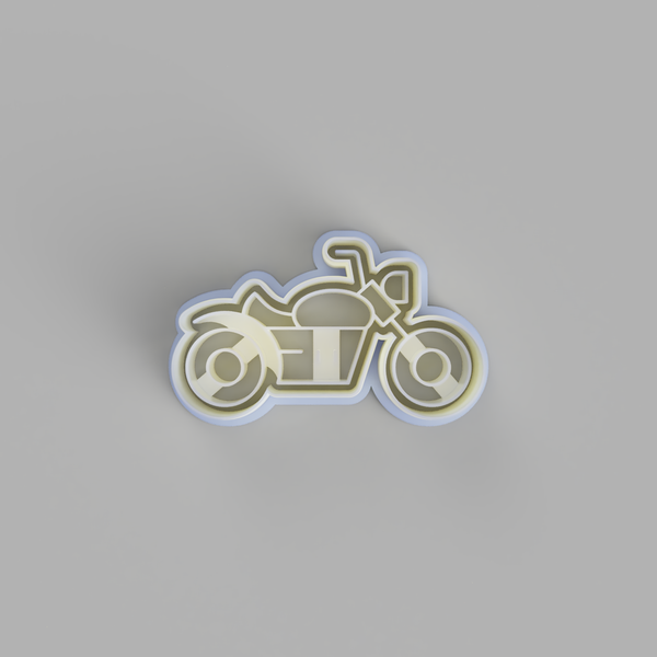 Motorbike 2 cookie cutter and stamper - just-little-luxuries