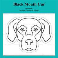 Black Mouth Cure Cookie Cutter and Embosser
