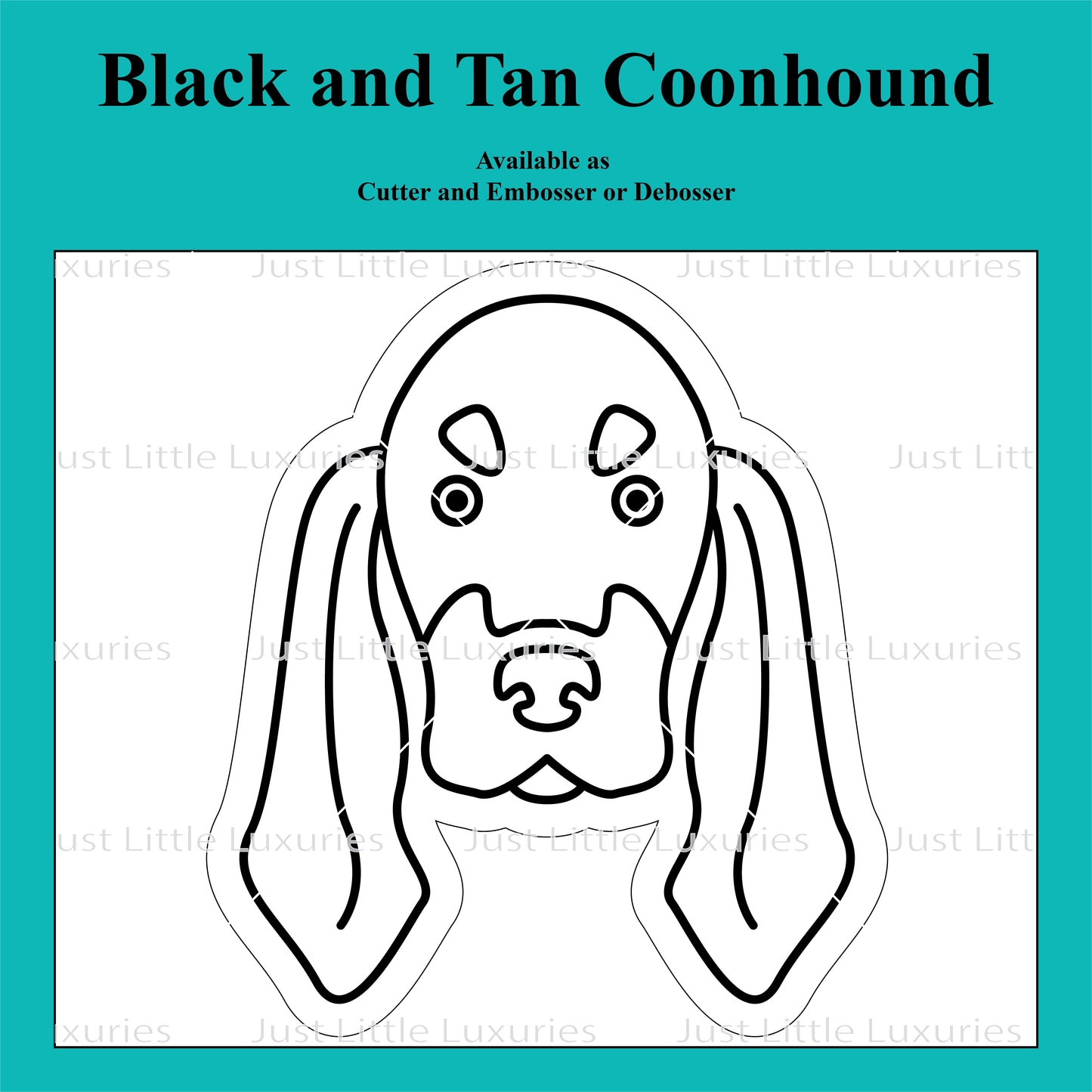 Black and Tan Coonhound Cookie Cutter